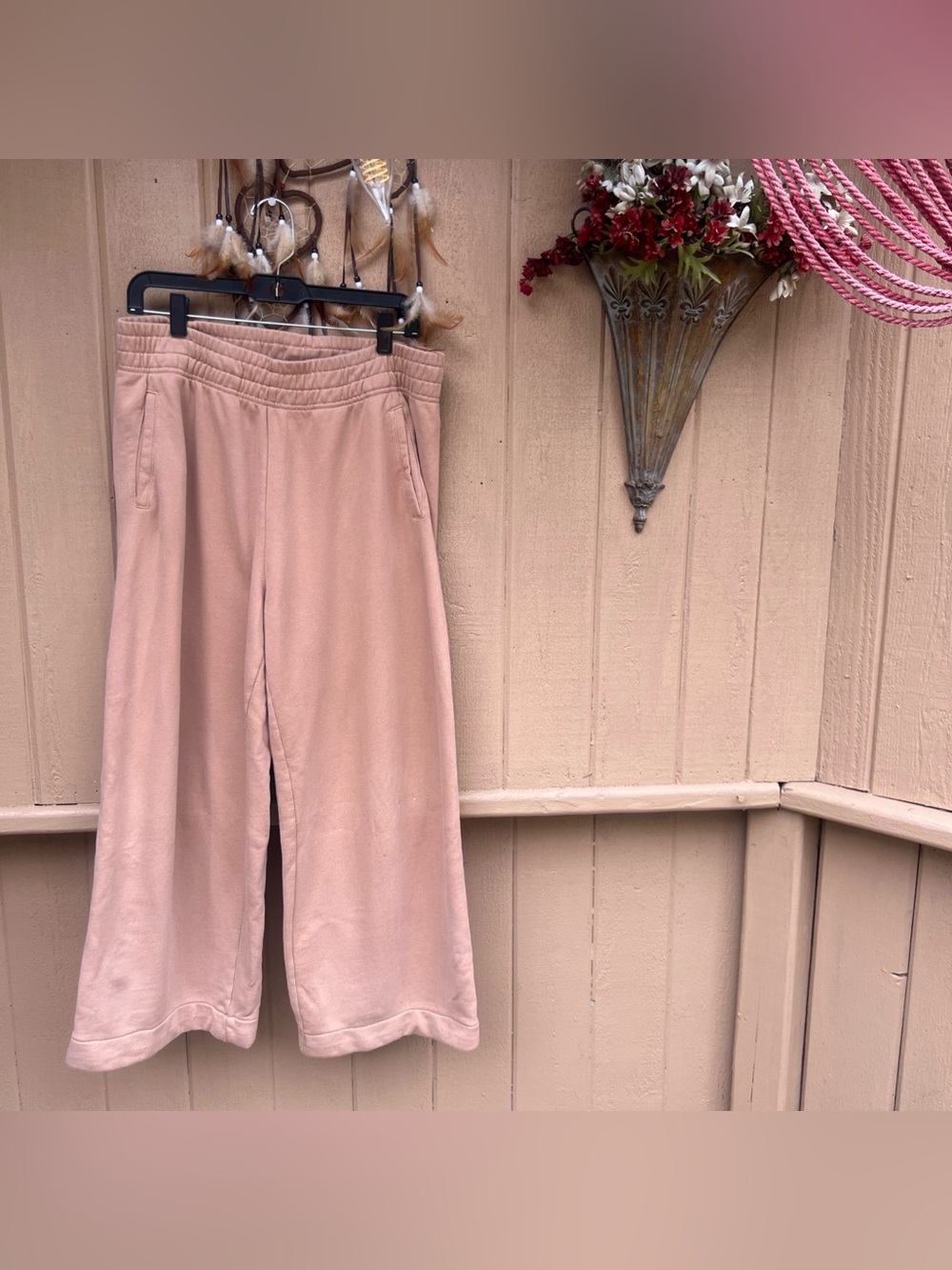 Offline By Aerie Large Short Wide Leg Jersey “G COURT” Pant Pull On Lounge